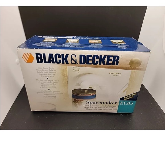 BLACK+DECKER Space-maker Multi-Purpose Can Opener, WHITE EC85 New In Box* RARE! - Picture 2 of 5